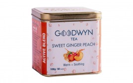 Goodwyn Tea Sweet Ginger Peach Warm + Soothing  Tin  100 grams
